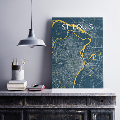 St. Louis City Map, impression
