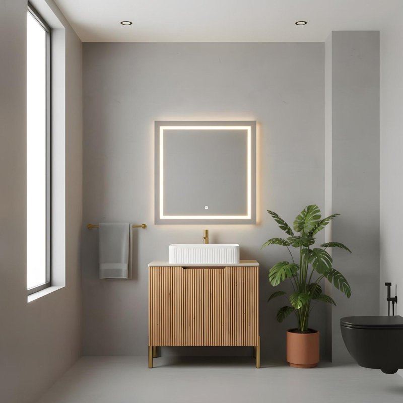 Meuble-lavabo autoportant de 30 po avec lavabo en céramique