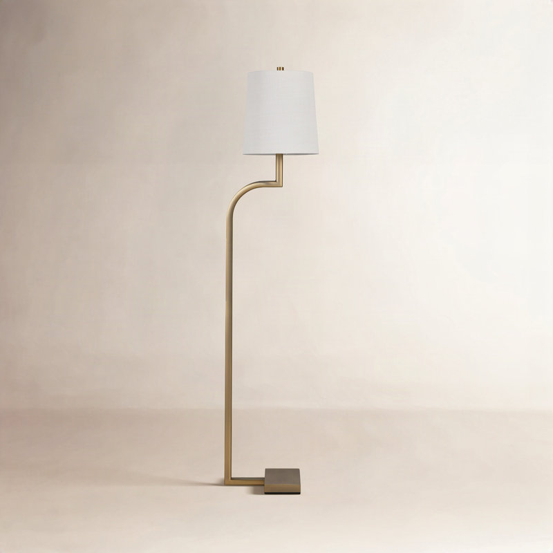 Hawthorne Floor Lamp, 150 W, Matte Antique Brass