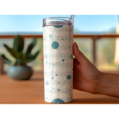 Choose Handmade Tumblers 591 mL Vacuum Insulated Stainless Steel (18/8) Travel Tumbler with Straw