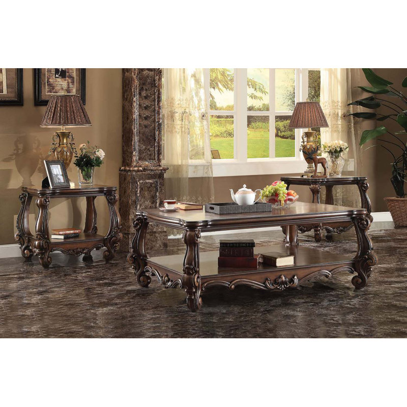 Table basse Versailles, finition chêne cerise