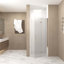 Porte de douche pliante en aluminium en verre trempé antidéflagrant de 6 mm-132400965