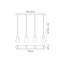 Kos 4 - Light White Kitchen Island Pendant