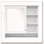 Armoire à glace murale 30 po 2 en 1 avec tablette réglable-463367811