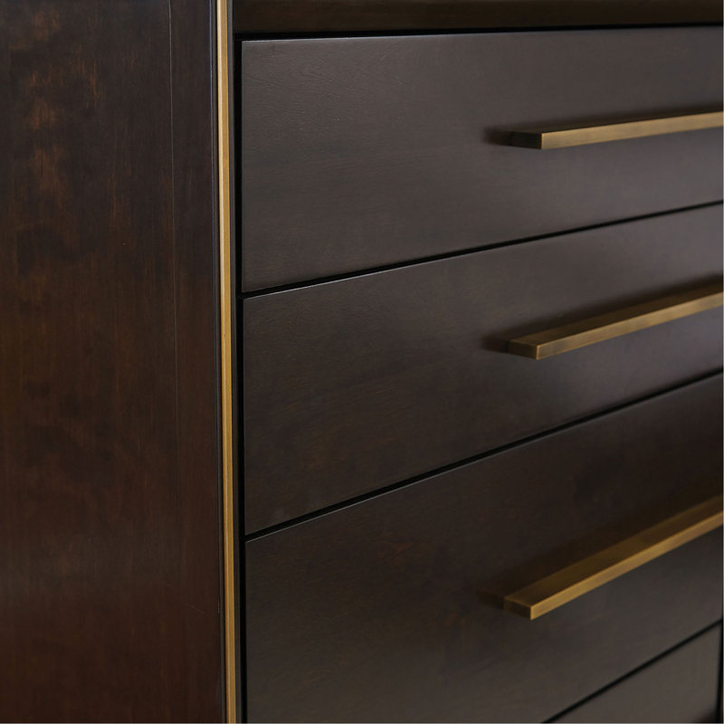 Commode 8 tiroirs, Noir