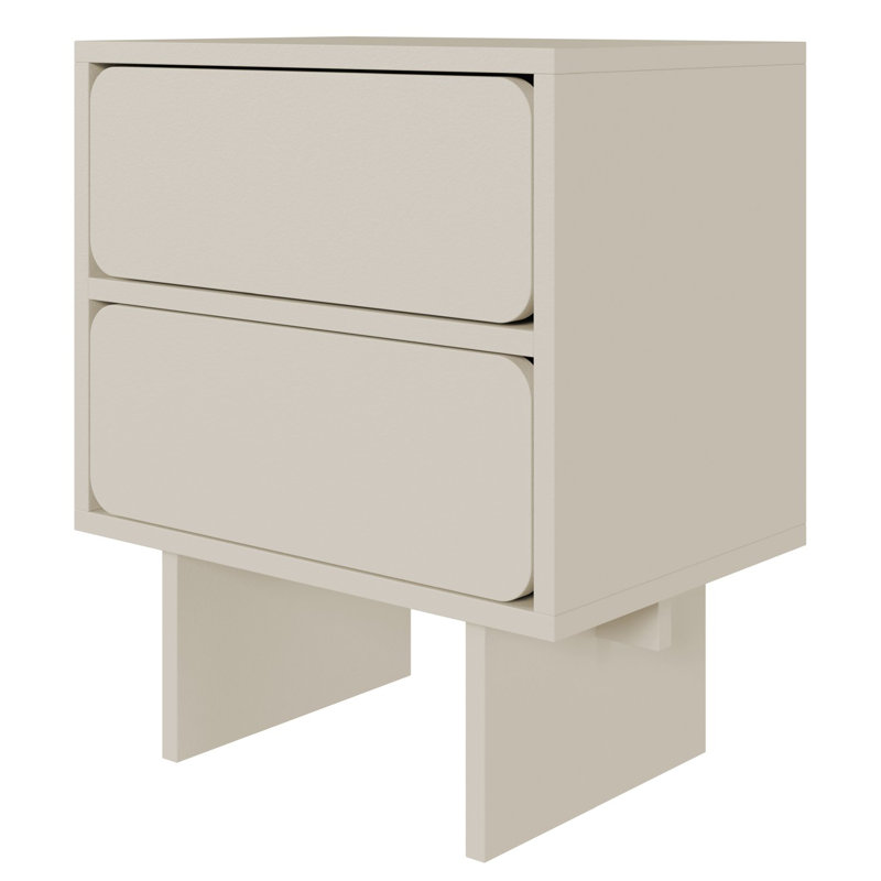 49.6cm W Manufactured Wood Bedside Table