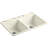 Deerfield 33" L x 22" W Double Basin Drop-In Kitchen Sink with Accessories-13237461-19195777