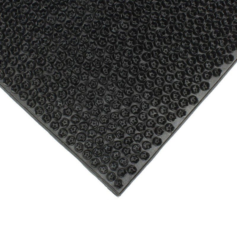 Condor Non-Slip Doormat, Black, 1cm H x 75cm L x 45cm W
