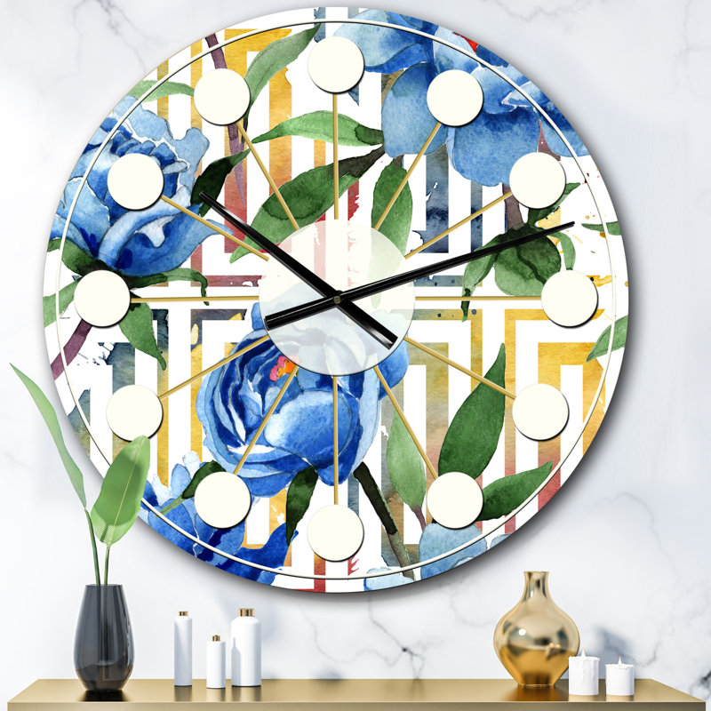 Horloge murale rétro Mid-Century, Surdimensionné