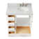 Ariel Cambridge 36 In. Right Offset Vanity With 2 In. Carrara Marble Countertop