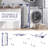 Metal Clothes Drying Rack, Foldable Laundry Rack with Sock Clips