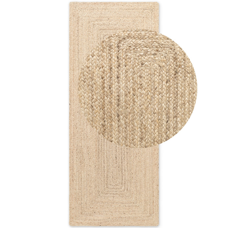 Sharmila - Jute Rug by Hanse Home - Natural Rug, 100% Jute, Handwoven Boho for Living Room, Bedroom, Dining Room, Hallway