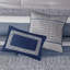 Ensemble d'édredon 7 pièces jacquard bleu marine