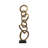 Decorative Object Linked Ring Sculpture for Home Decor - Abstract Metal Figurine Statement Accent Ideal Decoration for Living Room and Console Styling-21484502-27873585