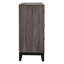 Ensemble de chambre à coucher 3 pièces Sutter en chêne gris comprenant un lit à panneaux, une commode et un coffre.-421038845