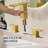 Waterfall Widespread Bathroom Faucet with Drain Assembly-95110732
