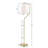 Rouleau 60'' Gold Arched Metal Floor Lamp with Linen Shade-91074771