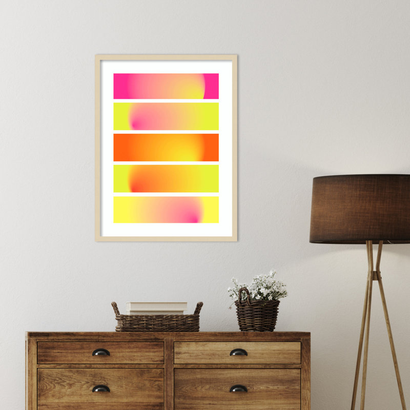 «One Way», impression encadrée sur papier par Valeria Castillo, H 33 po x l 25 po, Encadrement brun