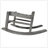 Wooden Oversized Porch Rocker Chair With Wide Seat And Tall Backrest, High Back Smooth Rocking For Indoor And Outdoor-450599199