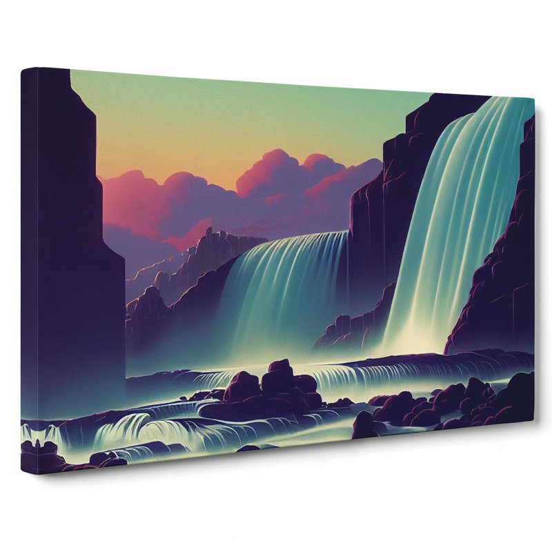 Modern Waterfall - Wrapped Canvas, 35cm H x 50cm W x 3cm D