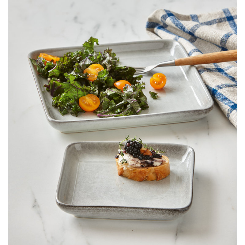 Assiette carrée Stinson Sm, H 1,1 po x l 6,3 po x P 6,3 po