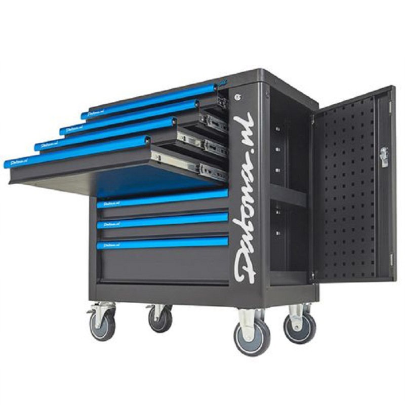 Chariot multi-outils noir avec roues