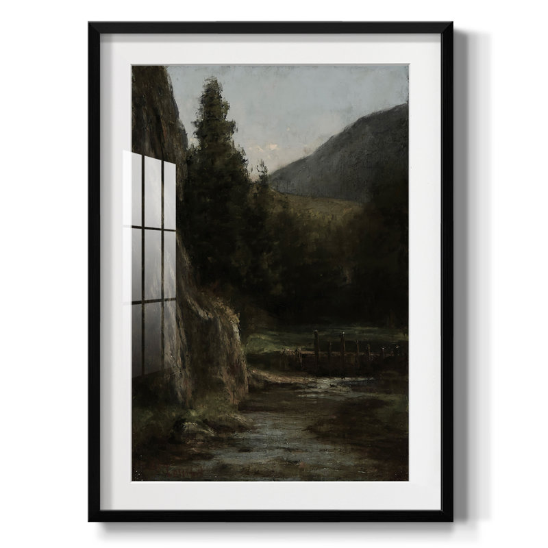 Paysage rétro CXLVI - impression encadrée