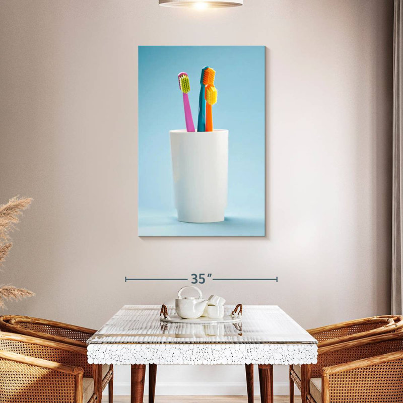 Tasse de brosses à dents, H 45 po x l 30 po