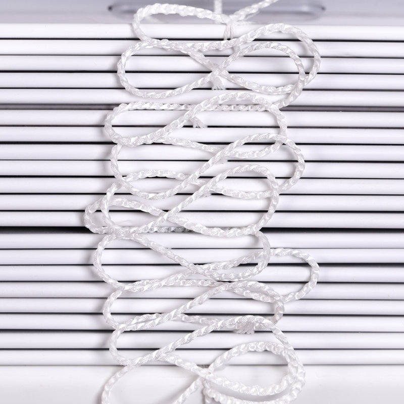 Faux Wood Blinds PVC Venetian Window Blinds Moisture Resistant Corded Light Filtering for Kitchen Bathroom Bedroom, White