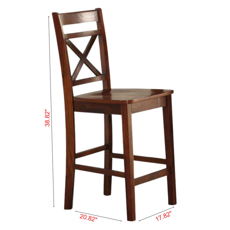 Gullo Cherry Counter Height Chairs (Set-2)