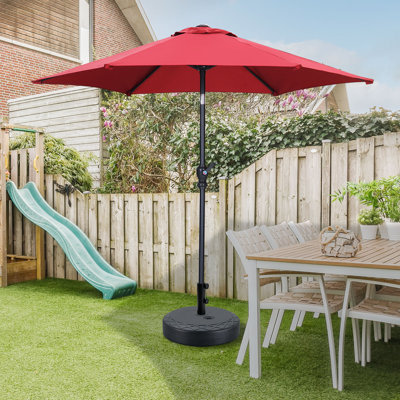 Parasol de patio 7,5 pi avec base