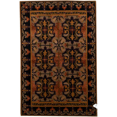Hand-Knotted High-Quality Brown Area Rug