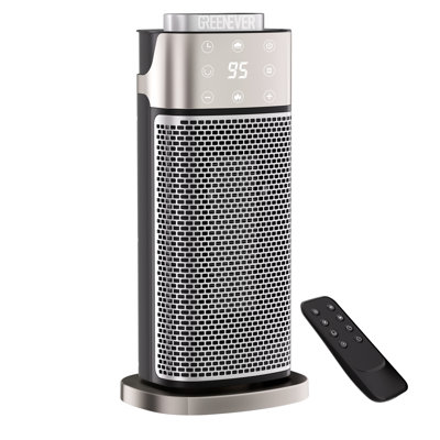 Space Heater In Silver Indoor with Humidifier PTC Electric Heaters with Thermostat 1500W Fast Heating