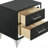 Malcolm Black 2-drawer Nightstand Bedside Table