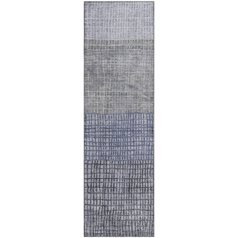 Premium Machine Washable Monnier AMF1831 Geometric Rug, Runner 2'3" x 7'6"