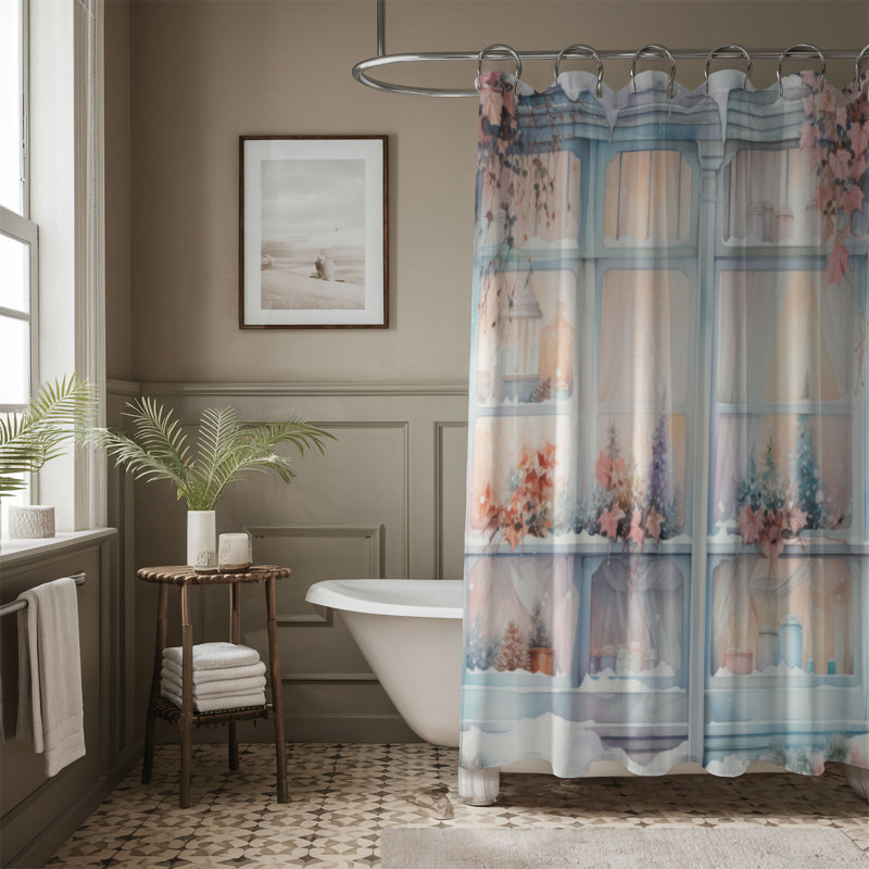 Rideau de douche d'extérieur Cheer, H 74 po x l 71 po
