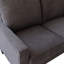 Moderne avec structure stable en bois massif et en métal gris foncé, coussins de 6,7 po, capacité de 900 lb, facile à assembler étant donné l'éponge à haute élasticité du canapé de salon gris, assemblage, option de rangement