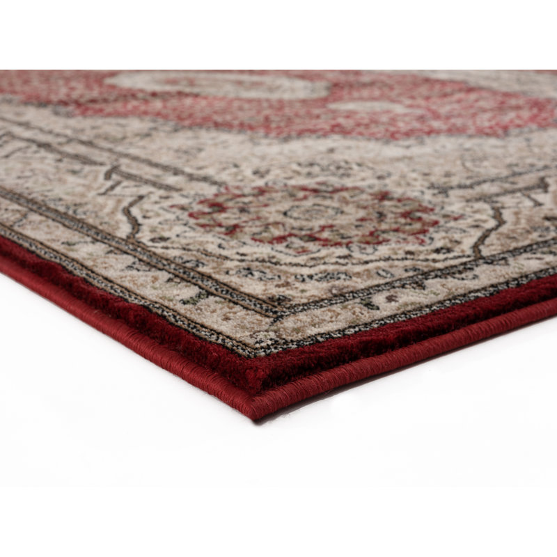 Tapis de zone rouge LaRena, Tapis de couloir 2 pi 8 po x 8 pi 1 po