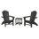 Ensemble de chaises Adirondack POLYWOOD Cottage