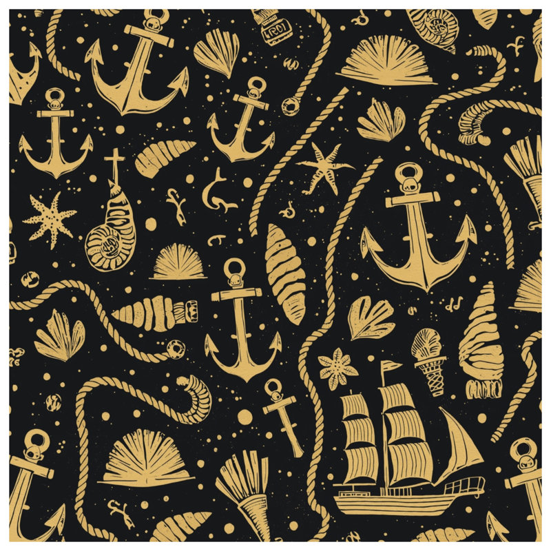Édredon Nautical Sea Motifs, Très grand lit