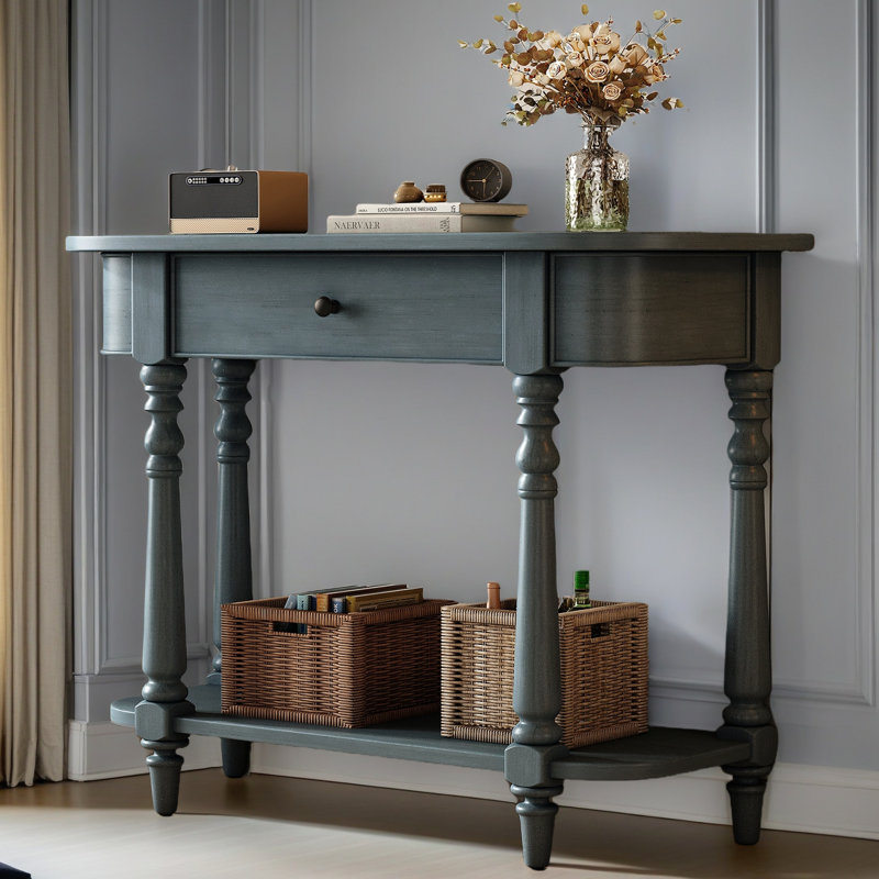 Table d'appoint 36 "pour le couloir, Bleu marine