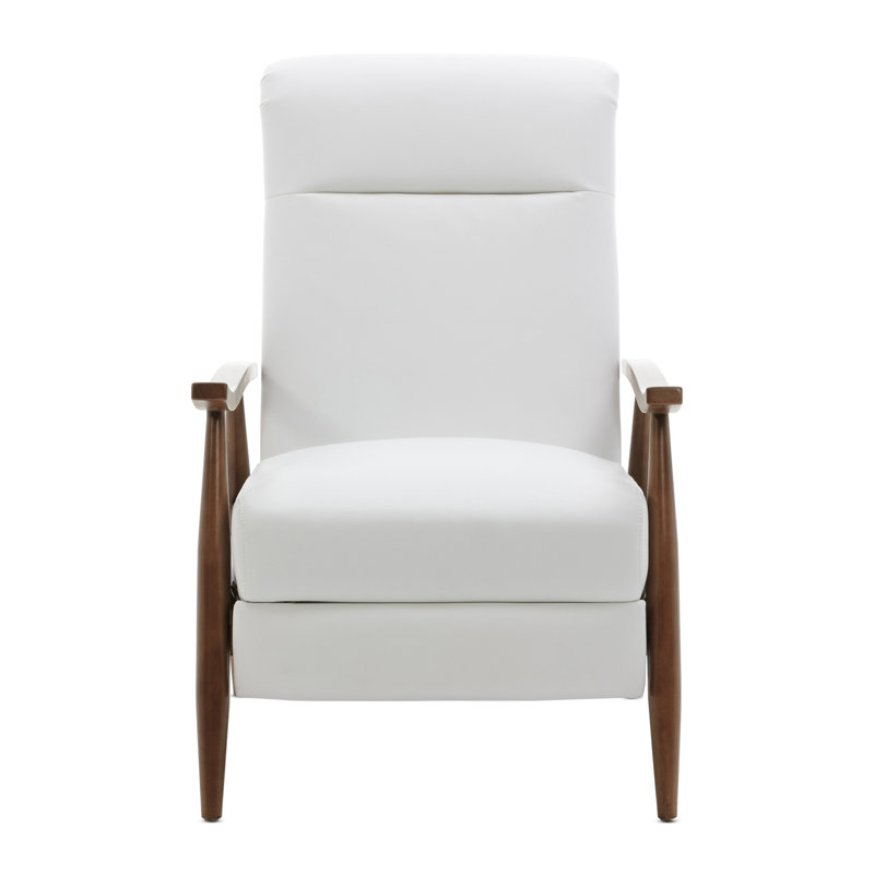 Fauteuil inclinable Sarasota, Marron foncé, Blanc