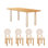 Solid Wood Rectangular Dining Table, Sturdy Legs