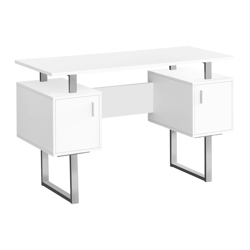 Bureau d'ordinateur, Blanc