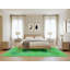 Tapis à motif géométrique vert-1038451697