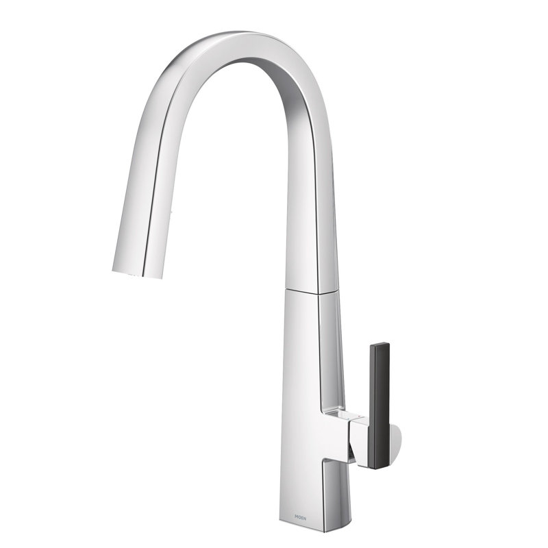 Nio Pull Down Single Handle Kitchen Faucet With Accessories, Chrome