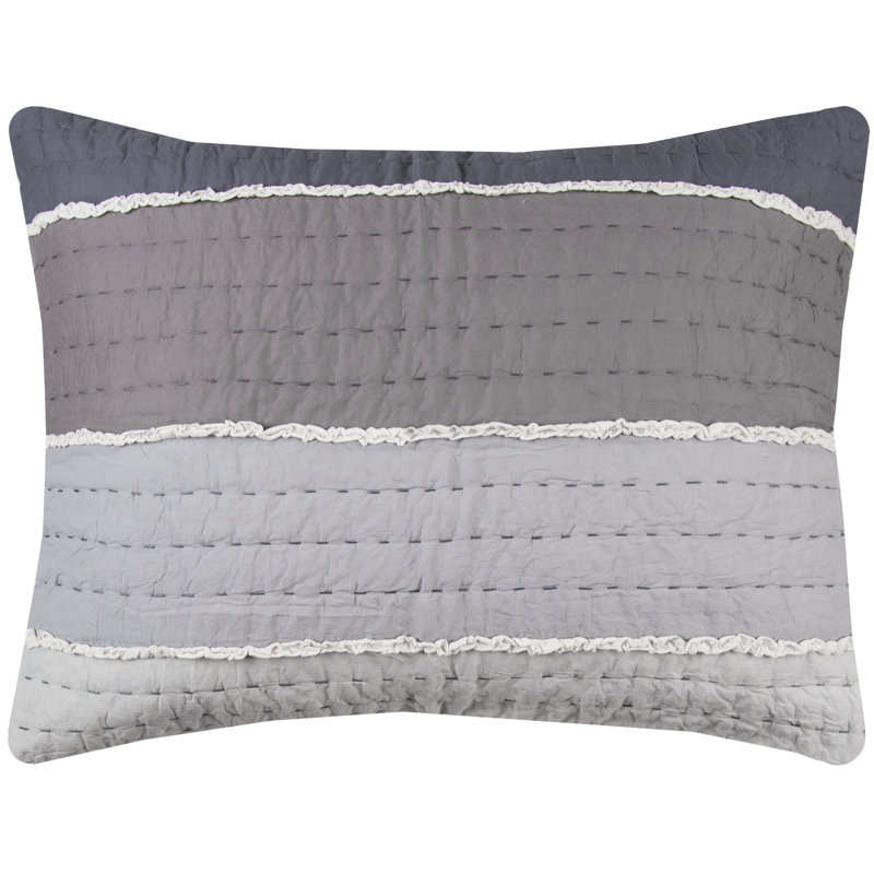 Olivia Grace Velvet Striped Sham, Standard