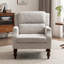 Chaise d'appoint en tissu avec pieds en bois massif Boucle-219158290