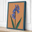 Blue Iris Botanical - Wrapped Canvas-74537318-74537327