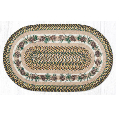 Tapis tressé à motif de pavillons rustiques Earth Rugs